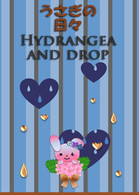 Rabbit daily<Hydrangea and drop>