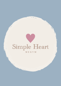 Simple Heart Blue 4 -MEKYM-