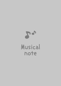 音符 [暗灰色] 簡單