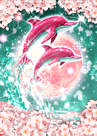 Cherry blossoms and pink dolphins