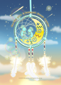 ท้องฟ้ายามเช้าและตัวจับฝันของKokopelli 8