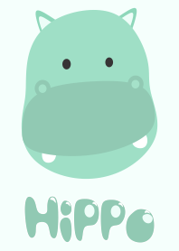 Simple Happy Mint Hippo