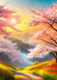 優美な春の風景の着せかえ(Spring-501)