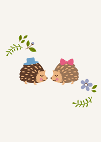 ハリネズミカップルファイル - 花と植物