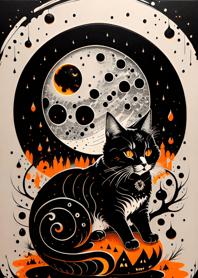 浮世絵万聖節猫 Dd6c58