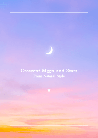 Crescent moon and stars #47