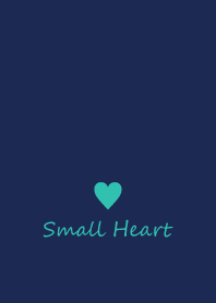 Small Heart *Navy+Mint*