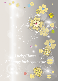 Beige Pink : Cute luck rising clover