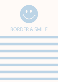 BORDER & SMILE -PALEBLUE-