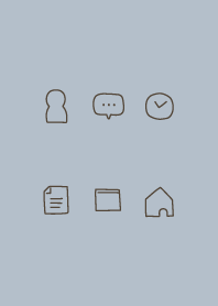 Simple dusky blue