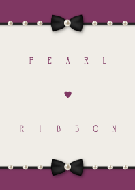 Pearl ribbon -elegant purple-