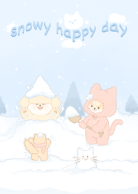 Snowy happy day