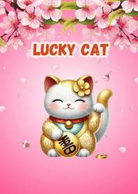 แมวกวักน่ารัก นำโชค โชคดีร่ำรวย