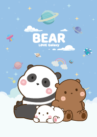 Three Bears Chic Cloud Cute Blue