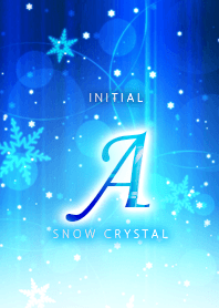 Initial "A"_Snow crystal