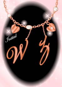 【W&Z】イニシャル運気UP!ピンクゴールド