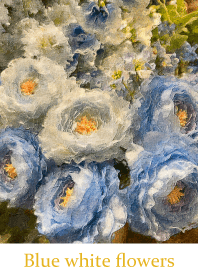 Blue white flowers 2