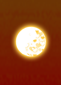 陰陽図ハートイエローライト