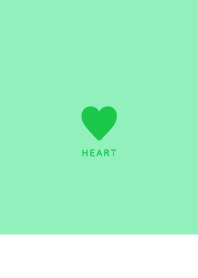 Simple Heart /Blue Green&White