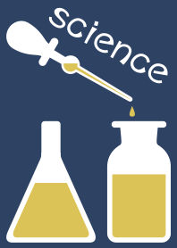 Silhouette science laboratory equipment