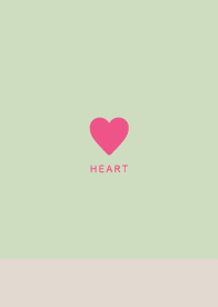Simple Pink Heart / Beige&Brown Apple Gr