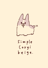 Simple corgi beige
