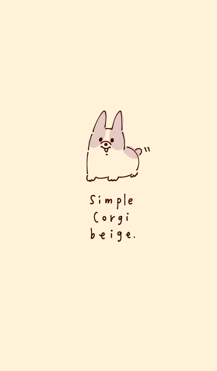 Simple corgi beige