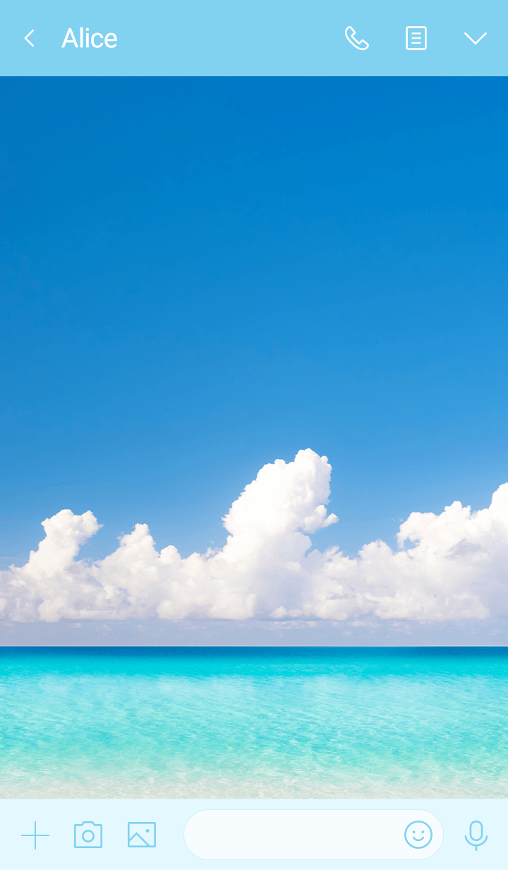 Line クリエイターズ着せかえ 心が癒される 夏の海 写真着せかえ