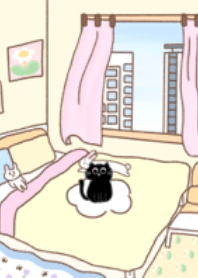All black cat is a good children.
