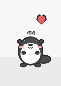 Minimalist Cute Otter Solid Color