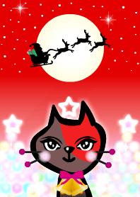 Cute red brown cat! Christmas