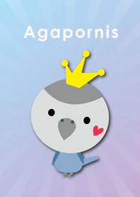 CUTEBIRDIII (Agapornis/purple)