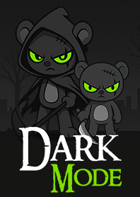 โหมดมืด สีเขียวดำเรืองแสง
