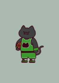 Basketball black cat.(dusty colors05)