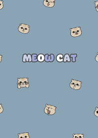 neko head2 / pale blue