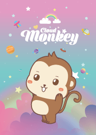 Monkey Cloud Galaxy Blue Hawaii