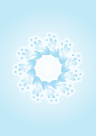 Crystal of snow -- LIGHT BLUE--