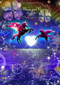 Heart Moon and Pegasus