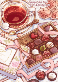 Elegant tea time with Shimaenaga