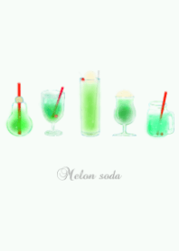 メロンソーダいろいろ