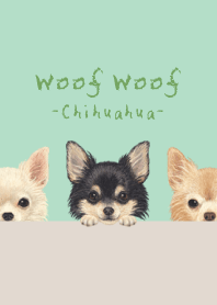Woof Woof - Chihuahua L - MINT GREEN