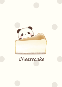 Cheesecake and Panda -beige- dot