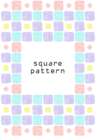 square pattern17- watercolor-joc