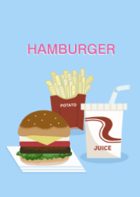 ハンバーガー＊ light blue
