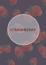 Watercolor Strawberry Black Theme