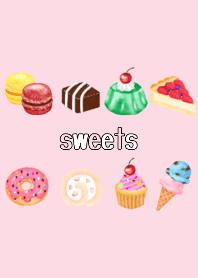 Various sweets Pink version