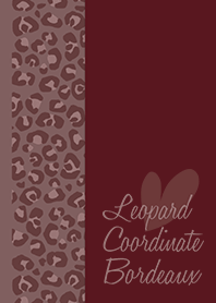 Leopard Coordinate*Bordeaux