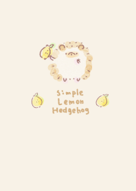 簡約刺蝟檸檬米色