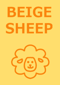 Simple beige sheep