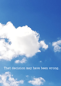 That decision may have been wrong.